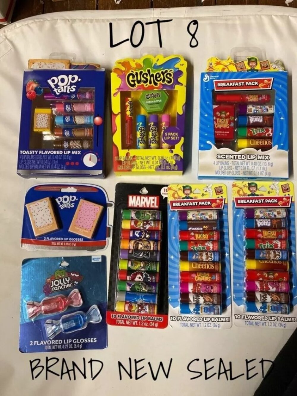 Marvel Avengers Flavored Lip Gloss Set - Lip Balm & Gloss, New & Sealed Lot